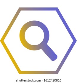 Line icon for web design search