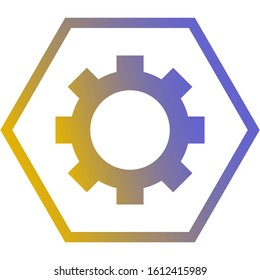 Line icon for web design settings