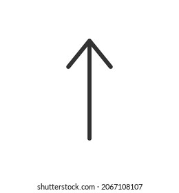 Icono de línea ascendente. Símbolo web para web y aplicaciones. Diseño de firma en el estilo de contorno. Objeto de trazo ascendente.