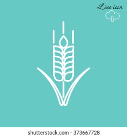 Line icon- wheat 