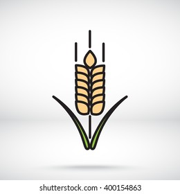 Line icon- wheat 