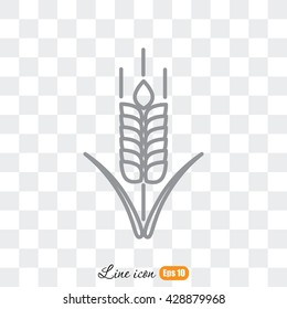 Line icon- wheat 