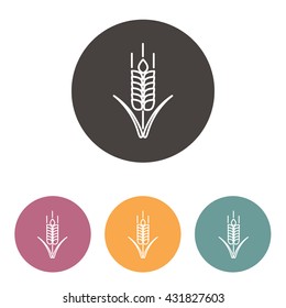 Line icon- wheat 