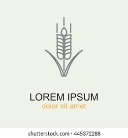 Line icon- wheat 