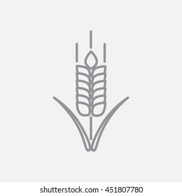 Line icon- wheat 