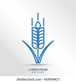 Line icon- wheat 