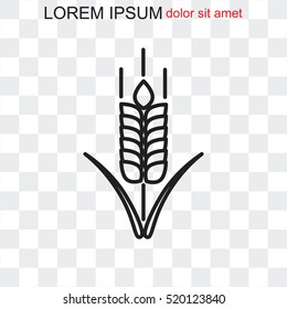 Line icon- wheat 