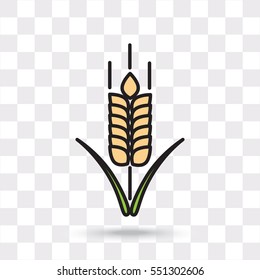 Line icon- wheat 