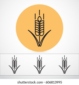 Line icon- wheat 