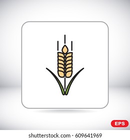 Line icon- wheat 