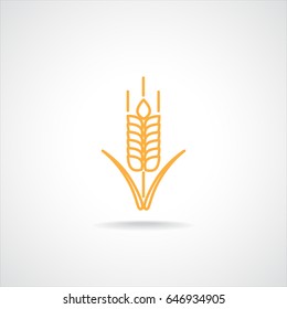 Line icon- wheat 