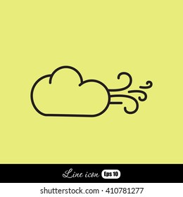 Line icon-  Wind