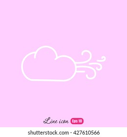 Line icon-  Wind