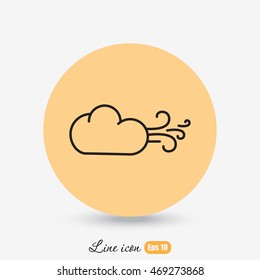 Line icon-  Wind