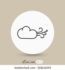 Line icon-  Wind
