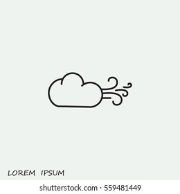 Line icon-  Wind