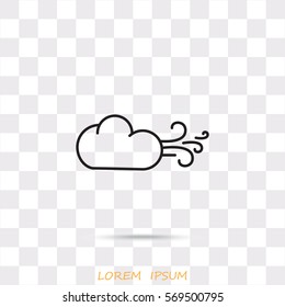 Line icon-  Wind
