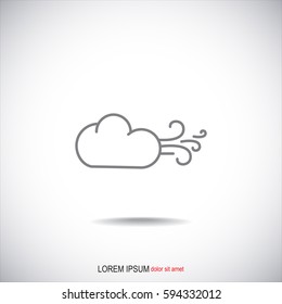 Line icon-  Wind