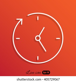 Line icon-businessman talking