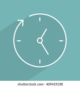 Line icon-businessman talking