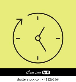 Line icon-businessman talking
