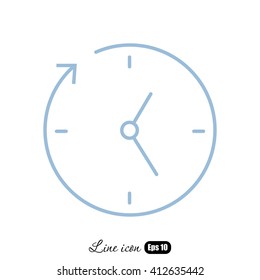 Line icon-businessman talking