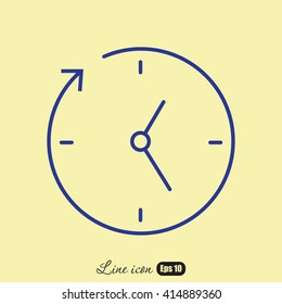 Line icon-businessman talking