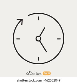 Line icon-businessman talking