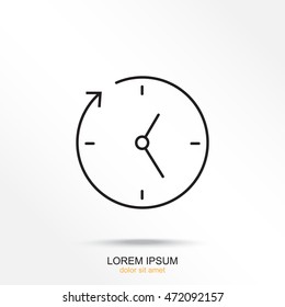 Line icon-businessman talking