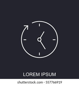 Line icon-businessman talking
