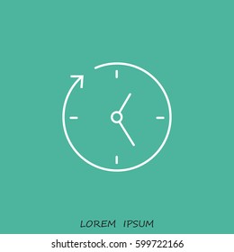 Line icon-businessman talking