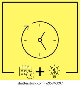 Line icon-businessman talking