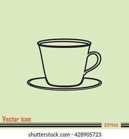 Line icon-cup