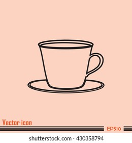 Line icon-cup