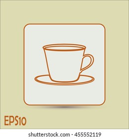 Line icon-cup