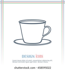 Line icon-cup