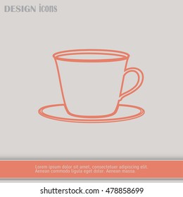 Line icon-cup