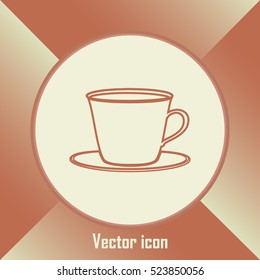 Line icon-cup