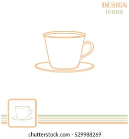 Line icon-cup