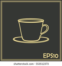 Line icon-cup