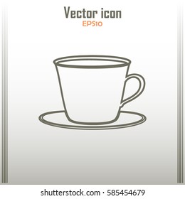 Line icon-cup