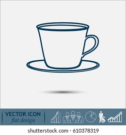 Line icon-cup