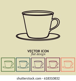 Line icon-cup