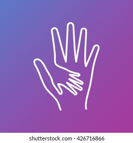 Line icon-Helping Hands