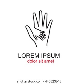Line icon-Helping Hands