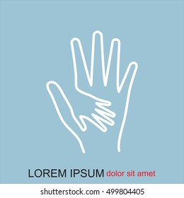 Line icon-Helping Hands