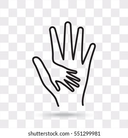 Line icon-Helping Hands