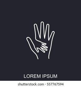 Line icon-Helping Hands