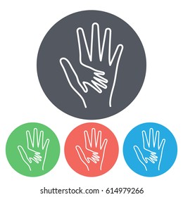 Line icon-Helping Hands