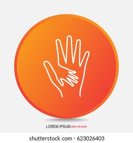 Line icon-Helping Hands